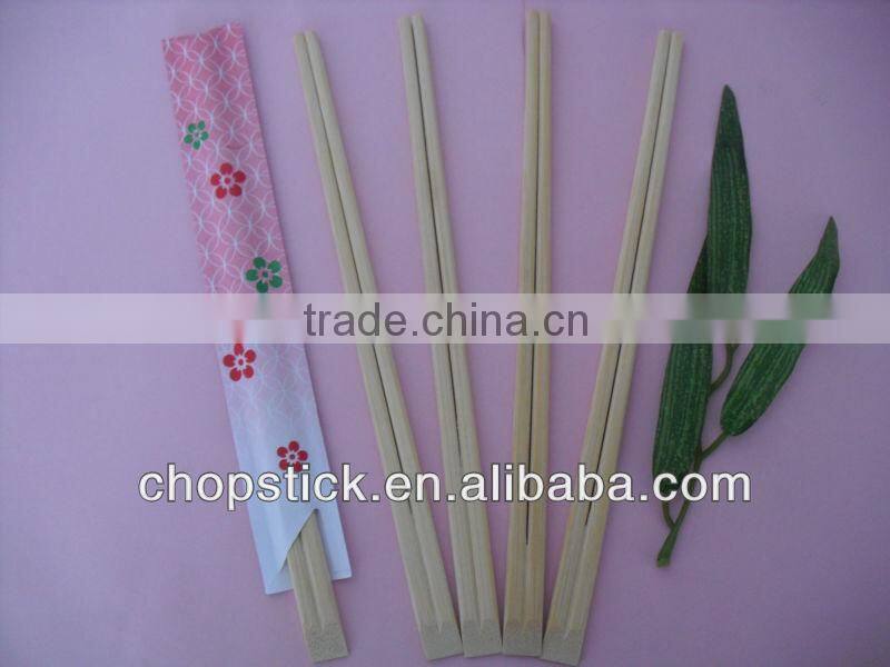 bamboo chopstick cover with half paper
