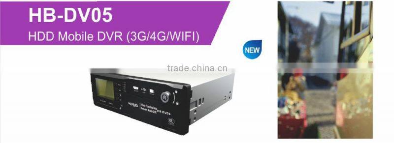 4CH 720P HDD Mobile DVR H.264 network DVR support 3G/GPS, optional 4G & WIFI