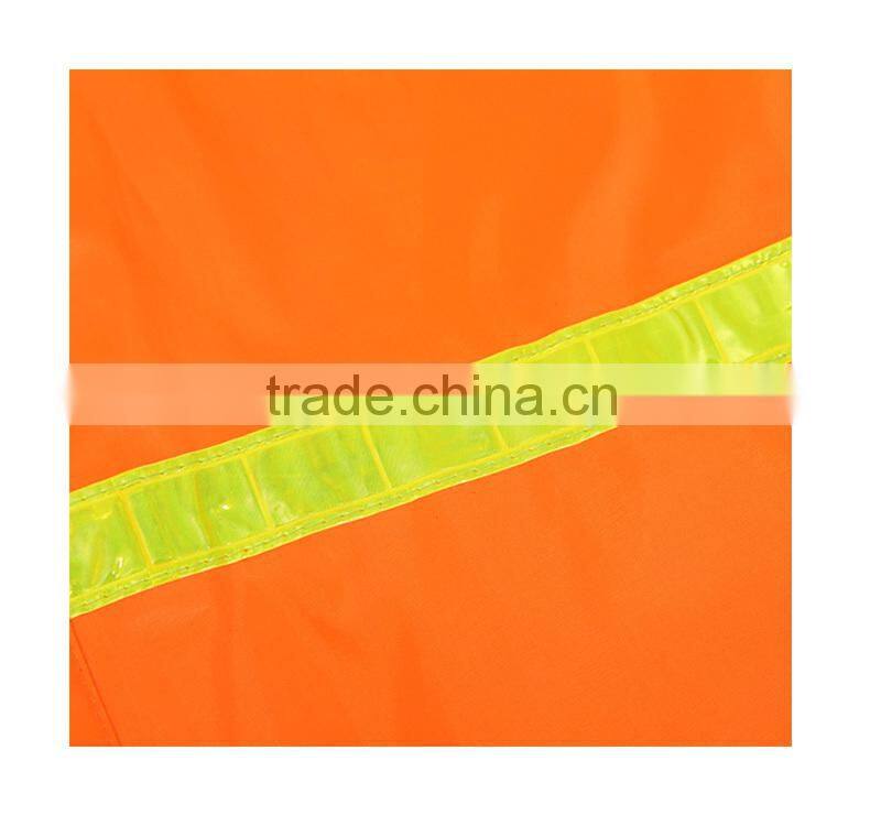 Orange luminous suit thick waterproof safety riding raincoat