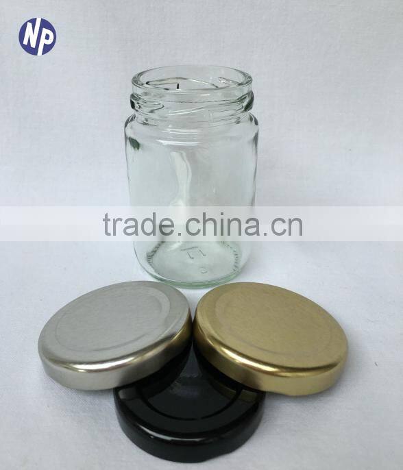 3.5oz Round Glass Mustard/Spice Jars