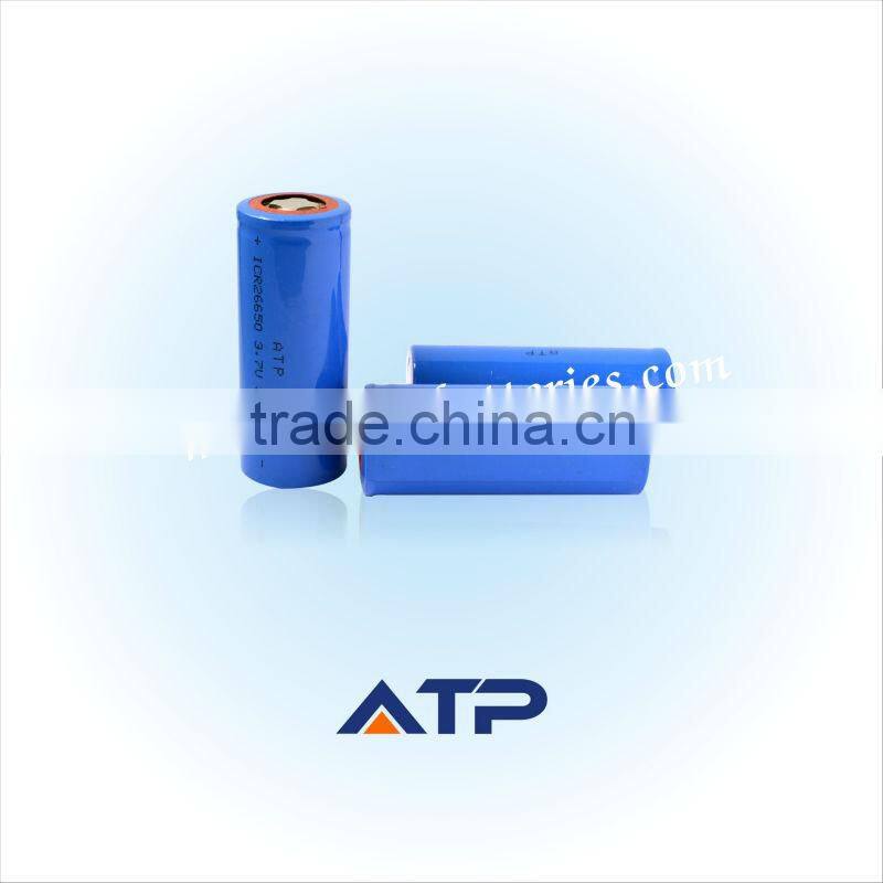 2014 the best selling products made in china ICR 26650 li-ion battery 3.7v 3000mah