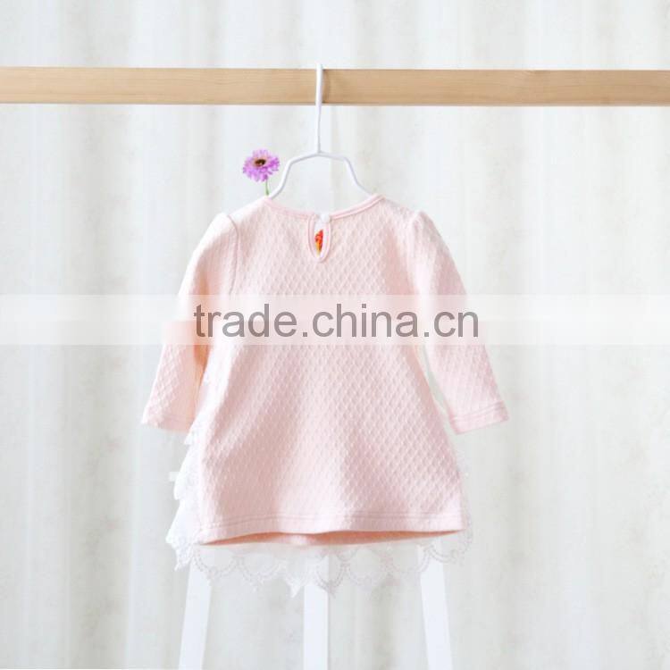 Hot Sale Baby Clothing Infant Baby Girl Lace Pearls Dress Kids Cake Princess Dress Toddlers Soft Cotton Dresses