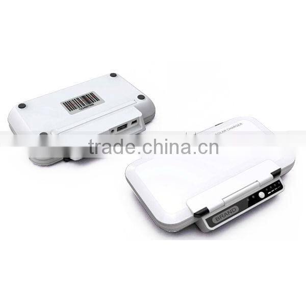 6000mah Foldable solar power bank solar panel with quick charging