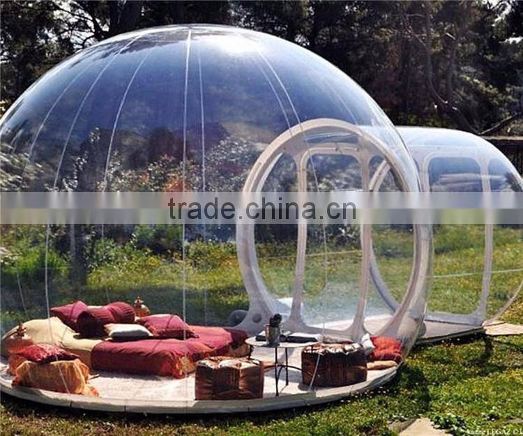 Camping Clear Inflatable Lawn Tent Round Transparent Outdoor Inflatable Tent