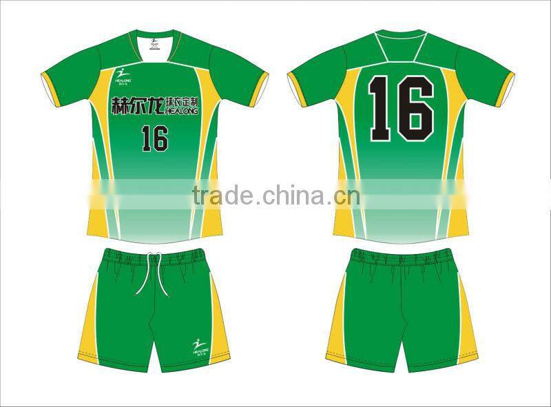 Custom made hottest volleyball jersey in short-sleeved