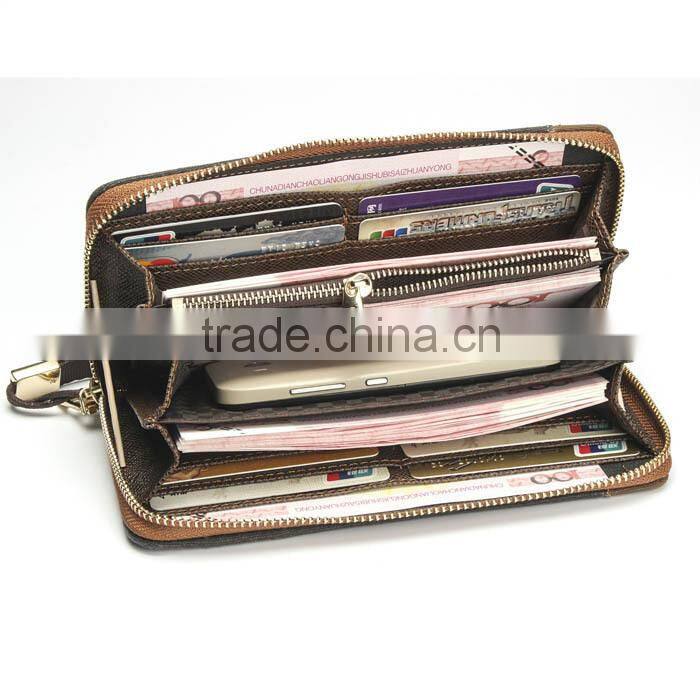 Lastest Fashion New High Quality Zipper Canvas Purse Large Wallet Canvas