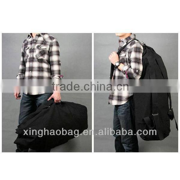 High quality large capacity cheap rucksack canvas drawstring rucksack wholesale