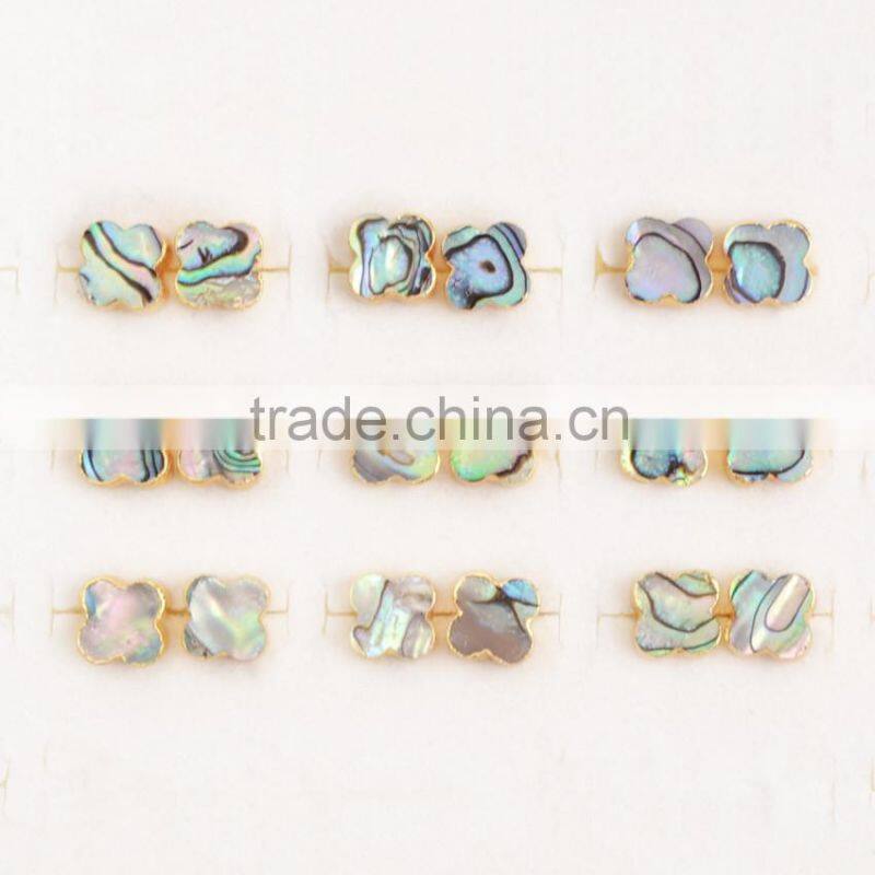 High Quality abalone paua shell earring Clover Earrings for Girl Lucky Jewelry