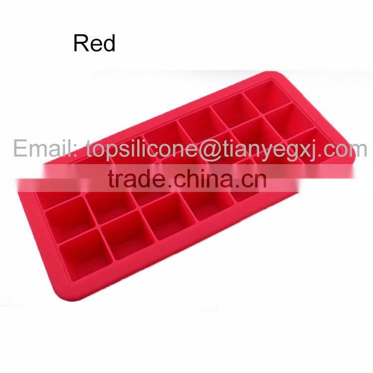 21# Food grade silicone ice cube tray square ice cube maker