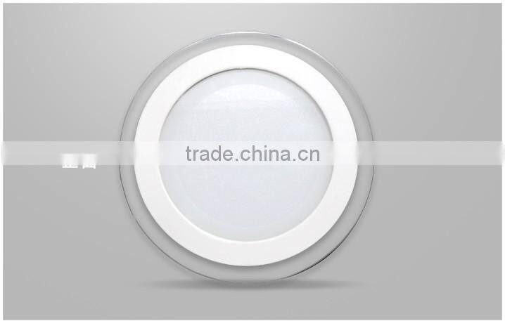 Round Glass LED Panel Light 6w 12w 18w SMD5730 LED Round Kitchen Lamp LED Ceiling Light