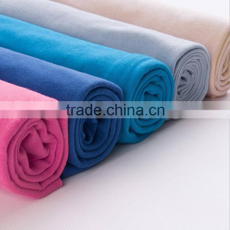 2016 Special Supply 100% Cotton Slub Knitted Hosiery Fabric 2*2 rib