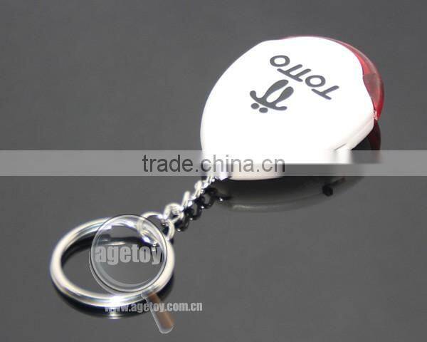 Promotional High Quality Anti-Lost Finder Sensor Alarm Whistle LED Light Electric Keychain Keyfinder