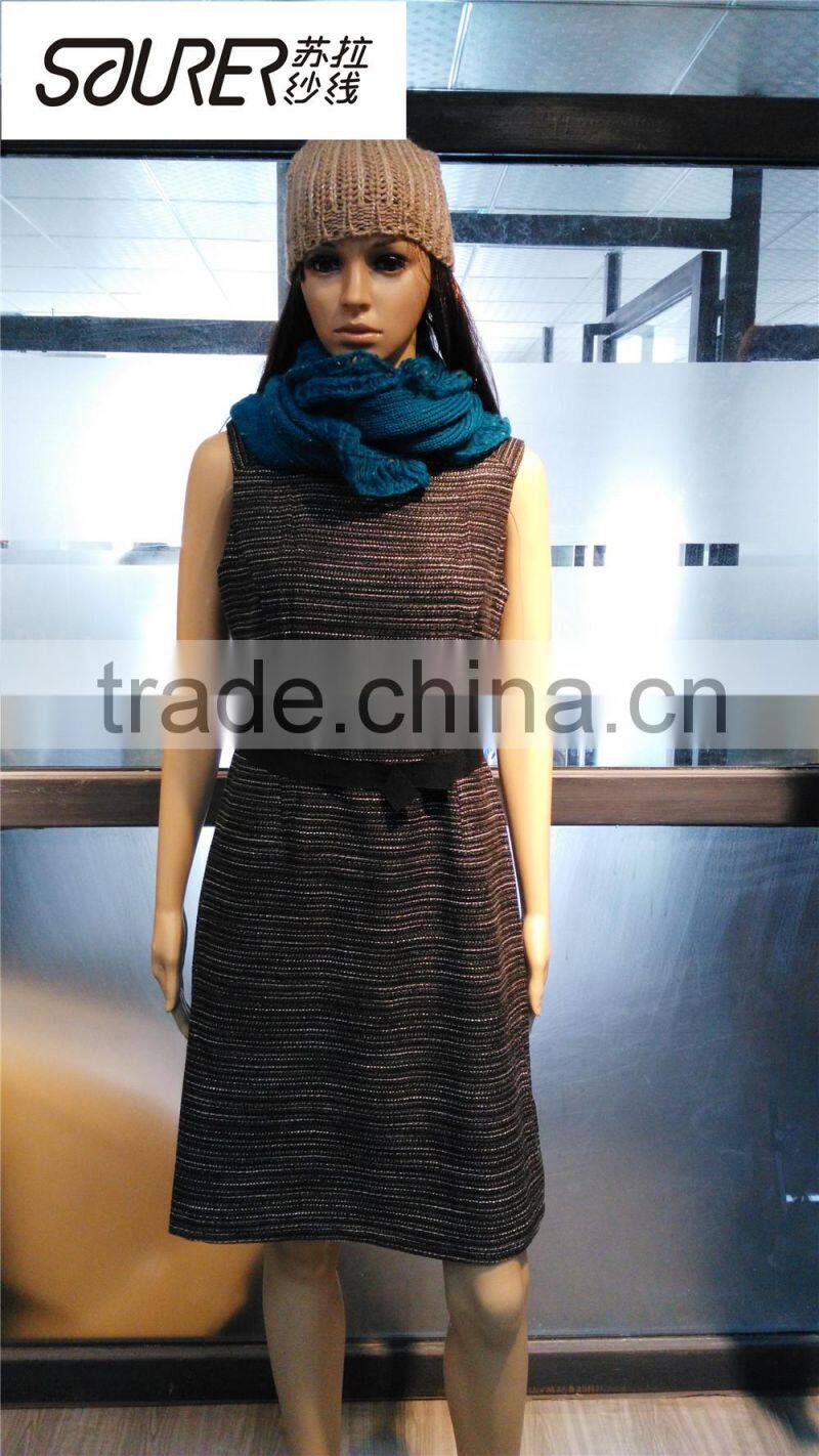 polyester black chenille yarn for knitting scarf