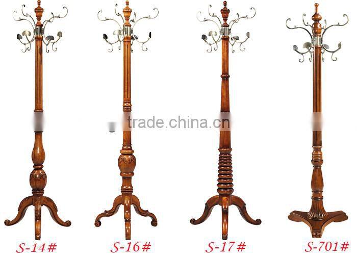 New home furniture wooden clothes rack tree S-12#