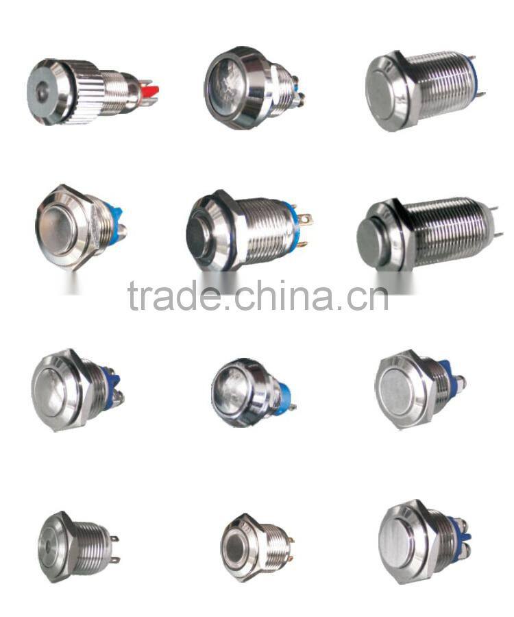 SAIP/SAIPWELL IP40 Protection Level Chinese Waterproof 24 Volt Push Button Switch