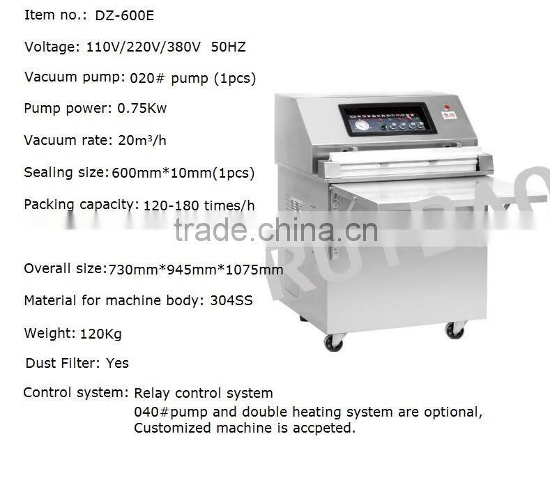 outside pumping vertical vacuum packing machine