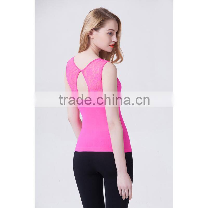 2014 ladies fashion trendly lace camisole with hole