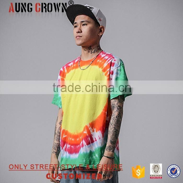 Multicolor All Sizes Clothing Men Fashion Print T Shirt Wholesale 100% Cotton