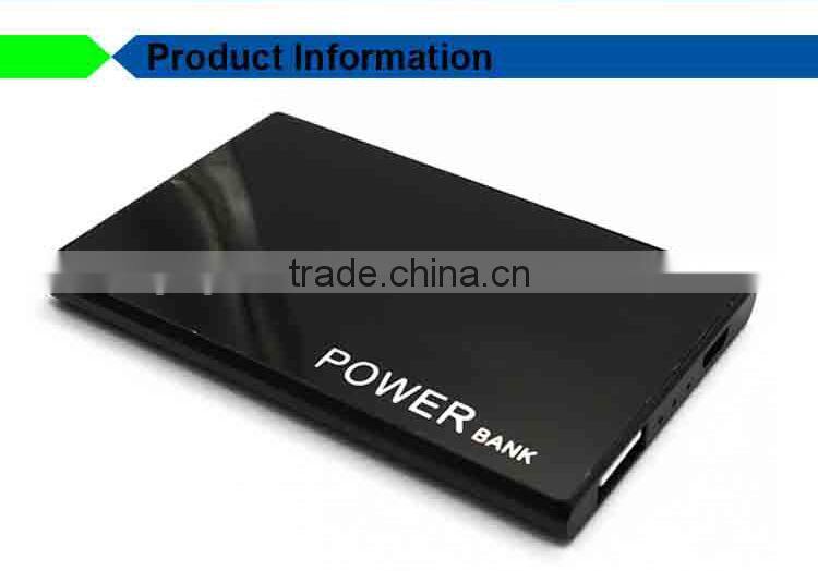 CE ROHS Portable ultra-thin credit card power bank, name card power bank, super slim business card power bank