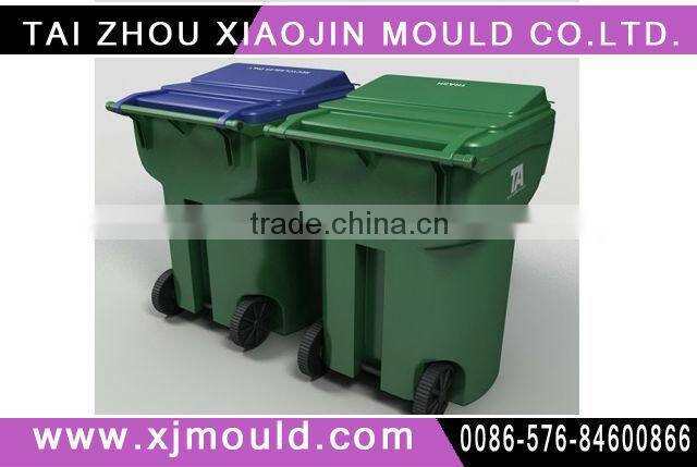 plastic injection garbage bin with pedal and lid moulding