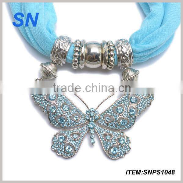 Fashion hot sell jeweled fancy scarf for hot women and girls