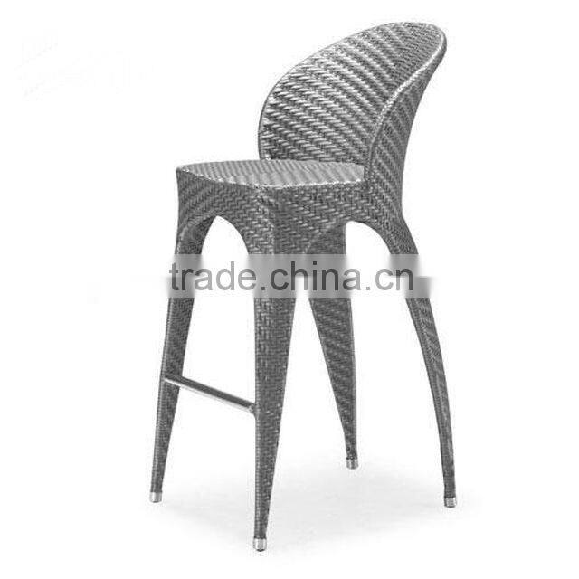 outdoor high back rattan chair weaven flower thickness cushion