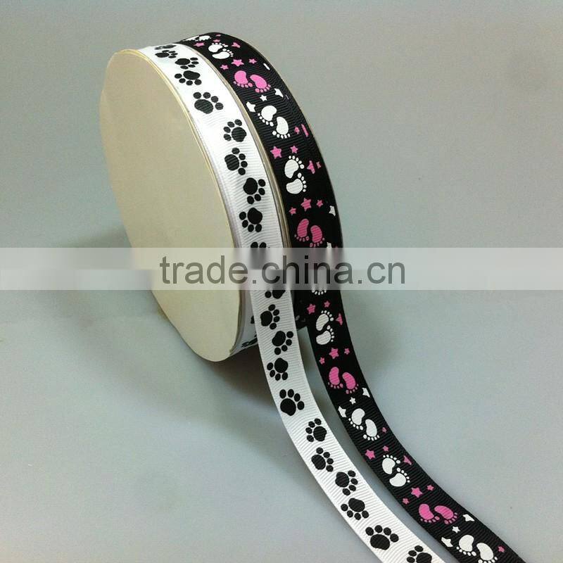 Supply16mm 5/8inch pink/ purple /organge floral printed ribbon printing decorative for handmade hair bows craft card making