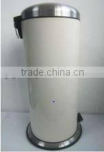 8L foot pedal trash bin, colorful stainless steel waste bins