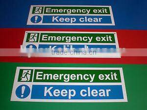 A4 pvc safety exit sign(M-CS084)