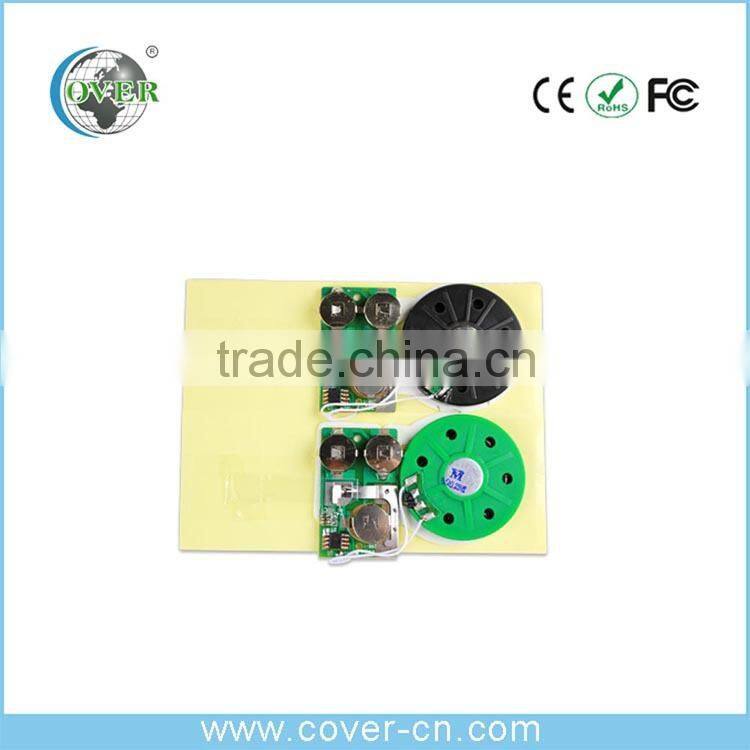 Customized USB Mp3 Module/Recordable Sound Module For Holiday Greeting Card