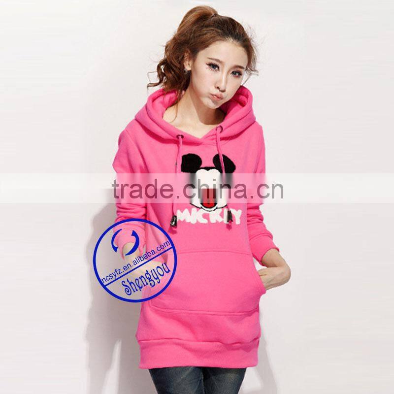China factory custom wholesale pullover extra long hoodies