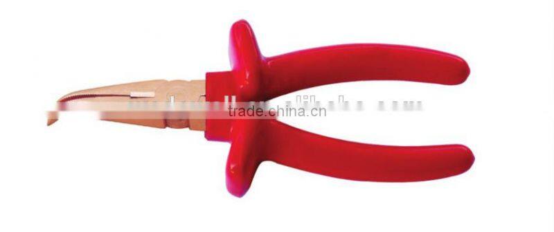 Non Sparking Insulated Tools Round Dipped 45 Degree Bent Pliers With All Sizes