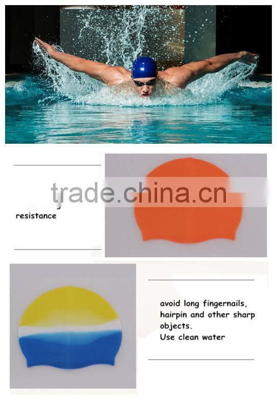China Wholesale Protective Cap Silicone Swimming Caps For Long Hair Make A Swim Cap