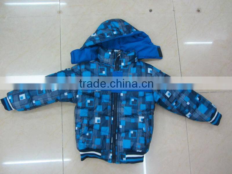 PPB2866 boy's winter waterproof warm jacket stocks