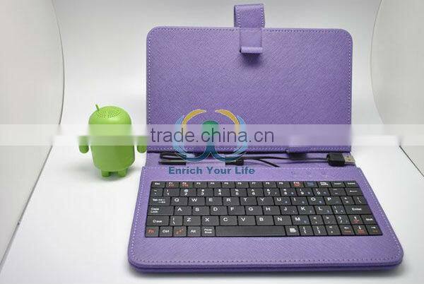 7 8 9 10 inch Tablet Mini Micro USB 2.0 Keyboard Leather Case English or Russian for multi-Lnaguage Tablet PC MID