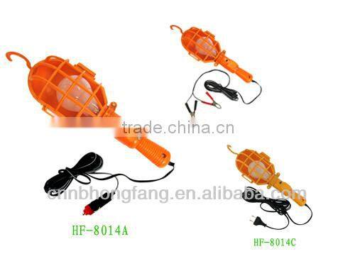 12v 50w Yellow Portable Work Lamp with Clip Hanging Cage Work Light