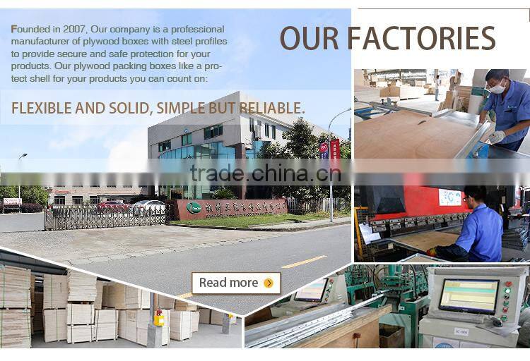 Plywood folded packaging boxes with 4 parts