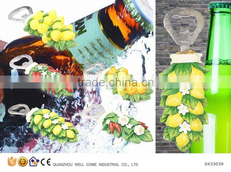 Resin Lemon Decorated Beer Bottle Opener