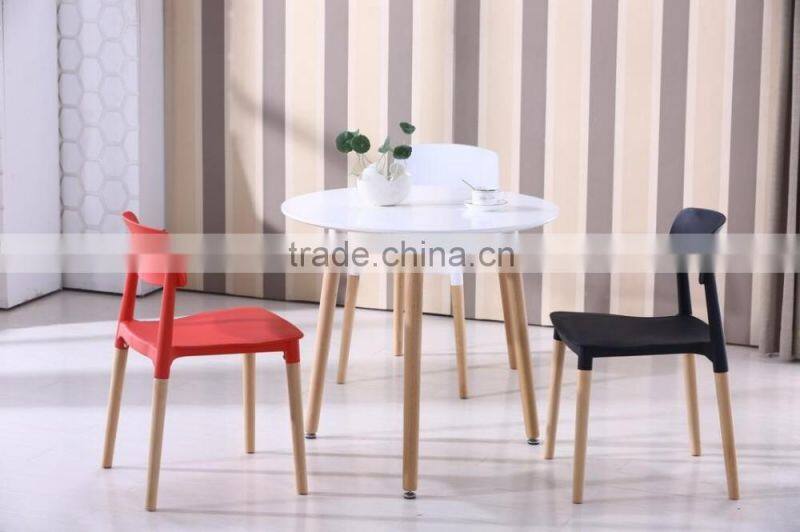 Modern design and dining room furniture round plastic chair