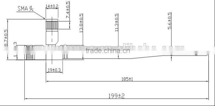 FREE SAMPLE Zigbee wifi antenna with SMA connector 5dBi gain for 2.4GHz Wlan Router