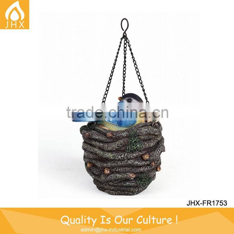 Leisure Decoration Hanging Bird's Nest Small Decoration Resin Bird