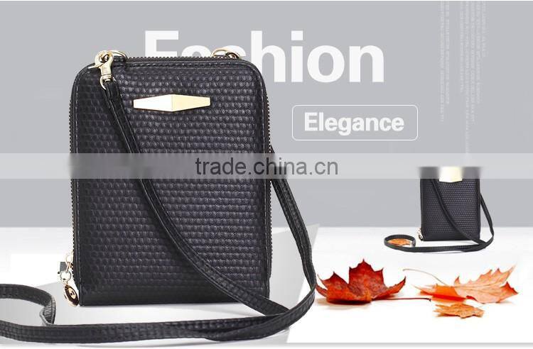 high quality black leather shoulder strap bag men manufacturer
