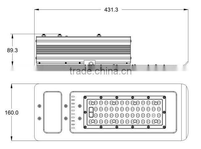 Lumileds Slim Housing Heatsink LED Street Light 60W