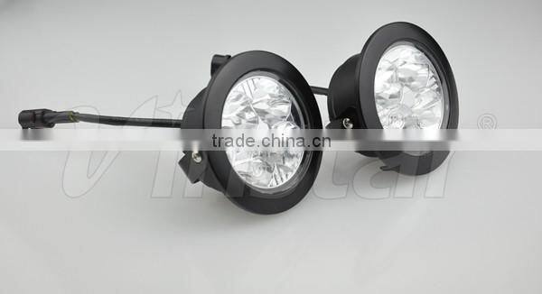 Vinstar 4W high power 12V 24V Truck Fog Light 9CM Fog light for all cars trucks Universal LED Fog light 90MM with E-mark