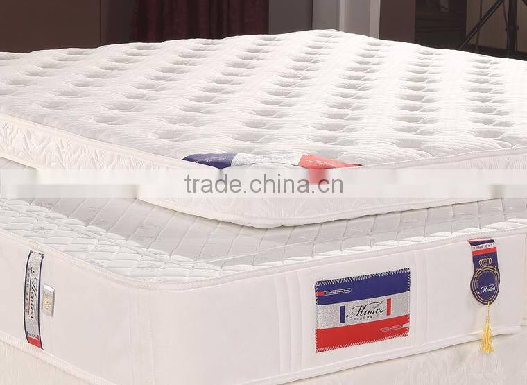 Cotton Fabric Cover White Hollow Fiber Bed Mattress for E1061