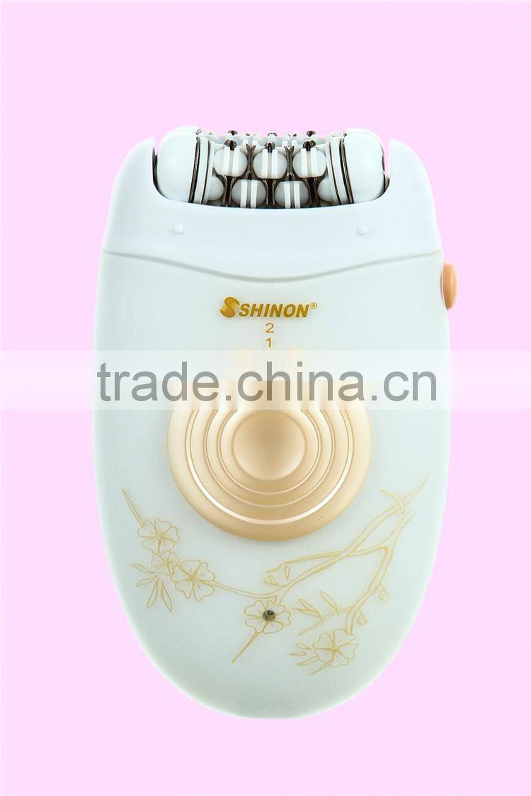 Shinon lady epilator with extra shaving and callus removing head
