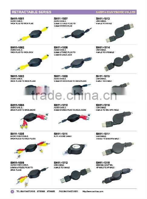 High speed Retractable USB 2.0 cable