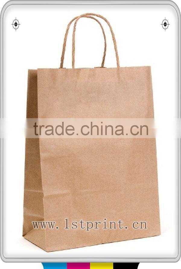 kraft gift paper bags gift retail packaging bag printing
