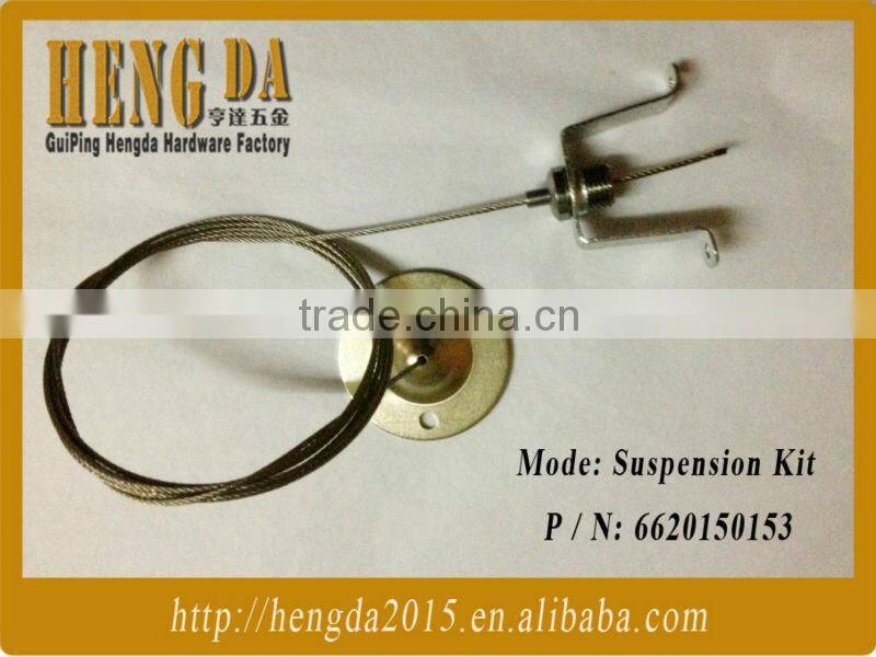 Galvanized stainless steel lighting fixture hangers sling rope