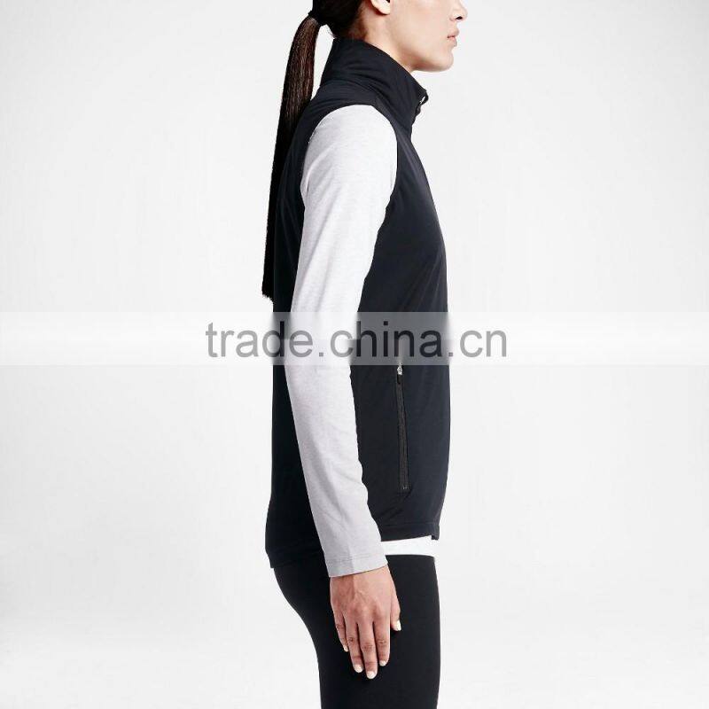 100% Polyester Woman's Golf Vest Wholesale High Quality Sleeveless Tank Tops for Ladies